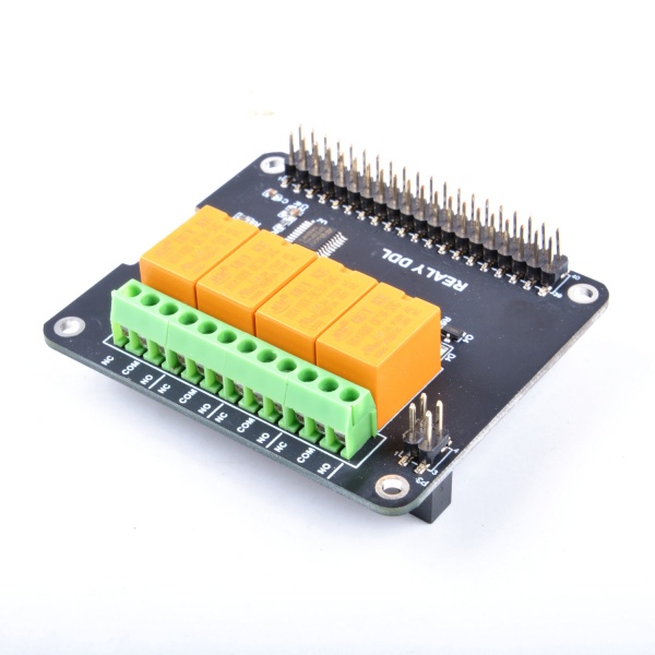 52Pi EP-0099 I2C relay board, stackable from 4 to 16 channels